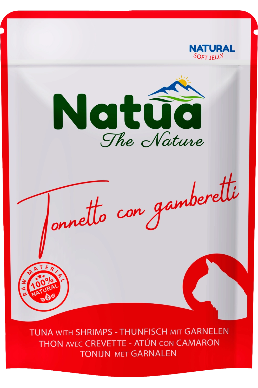 Natua Cat Natural Tonnetto Gamberi Jelly 70g Busta Natua Cat Natural Tonnetto Gamberi Jelly 70g Busta